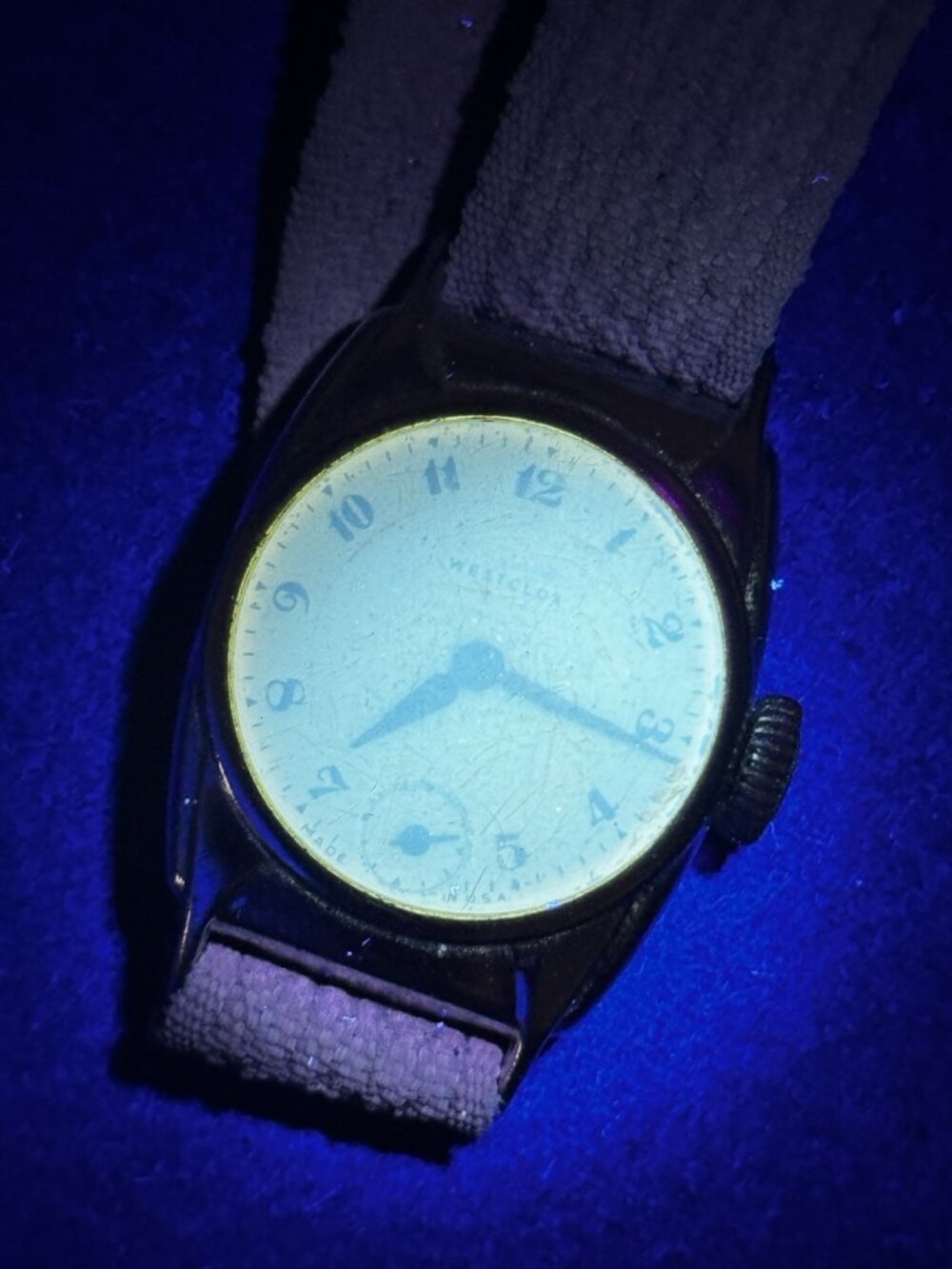 Westclox Military Style Wristwatch Art Deco Sub Seconds Parts Repair USA